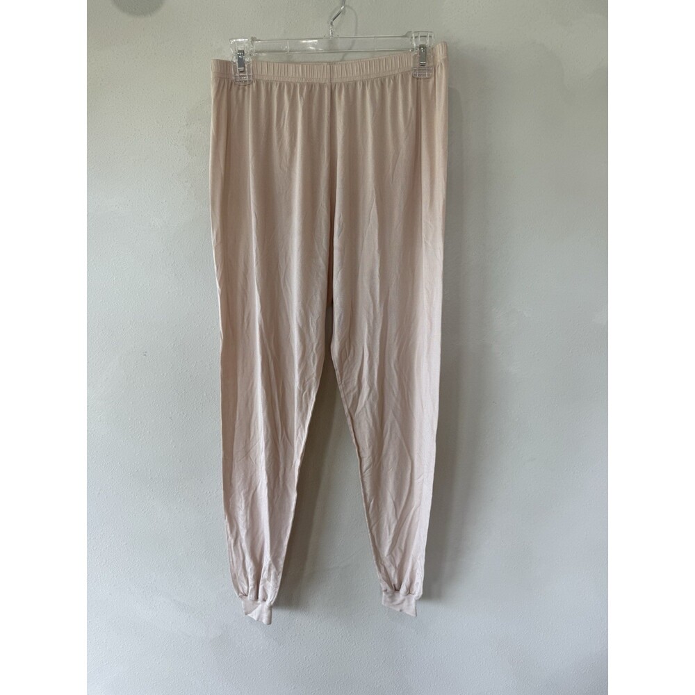 Vintage Under Silk Base Layer 100% Silk Pants Women's Large L Leggings Pink Nude